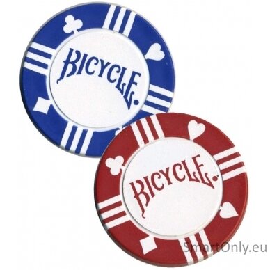 100 Pokerio žetonų rinkinys su dėklu Bicycle 2