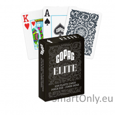 1546 Elite Poker size - Jumbo index žaidimo kortos (juodos) Copag