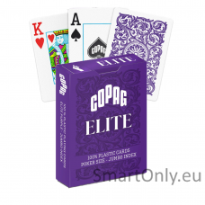 1546 Elite Poker size - Jumbo index žaidimo kortos (purpurinės) Copag