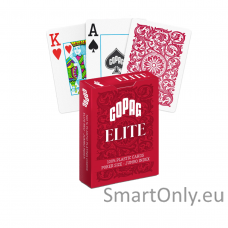 1546 Elite Poker size - Jumbo index žaidimo kortos (raudonos) Copag