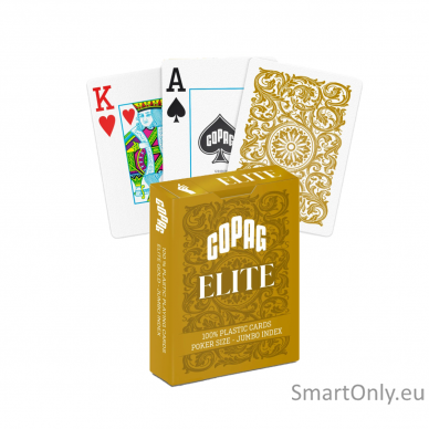 1546 Elite Poker size - Jumbo index žaidimo kortos (auksinės) Copag