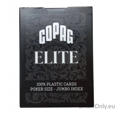 1546 Elite Poker size - Jumbo index žaidimo kortos (juodos) Copag  2