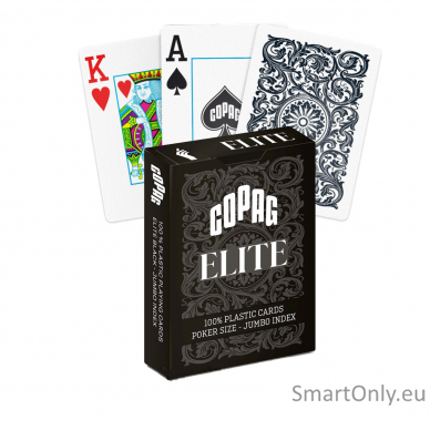 1546 Elite Poker size - Jumbo index žaidimo kortos (juodos) Copag