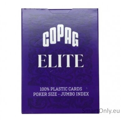 1546 Elite Poker size - Jumbo index žaidimo kortos (purpurinės) Copag  2