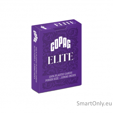 1546 Elite Poker size - Jumbo index žaidimo kortos (purpurinės) Copag  9