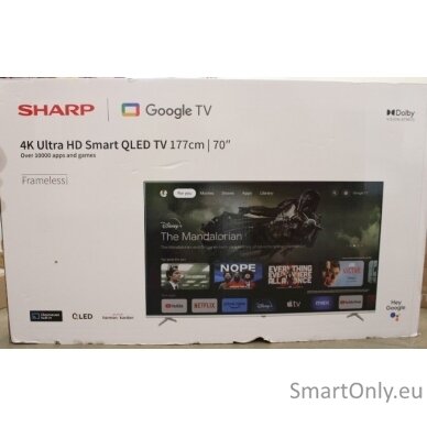 70GP6260E | 70" (177 cm) | Smart TV | N/A | 4K UHD | DAMAGED PACKAGING 1