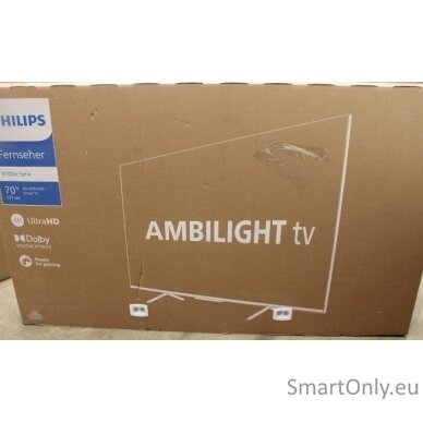 70PUS8118/12 | 70" (177cm) | Smart TV | 4K UHD LED | DAMAGED PACKAGING 1