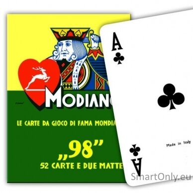 ''98'' pokerio kortos Modiano (raudonos) 2