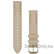 Acc, 18mm Band, Light Sand Leather + Cream Gold