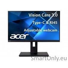 Acer B248YEBEMIQPRUZX 23.8" ZeroFrame LCD FHD 1920x1080/16:9/4ms/250/1m:1/1xDP/1xHDMI/1xAudio Out/Black | Acer