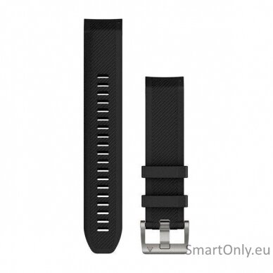 Acc, MARQ, QuickFit 22m, Black Silicone Strap