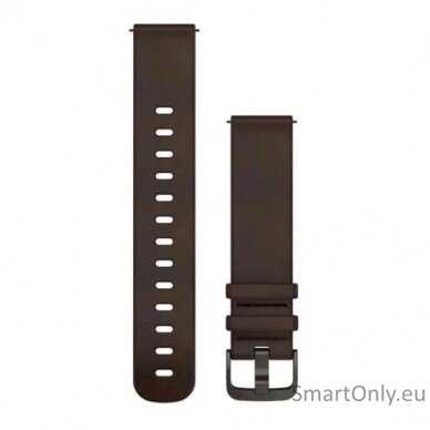 Acc, Venu 2 Plus, 20mm Band, Leather, Dark Brown+Slate