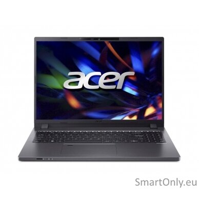 Acer TravelMate  TMP216-51-345G Black, 16 ", IPS, WUXGA, 1920 x 1200, Intel Core i3,  i3-1315U, 8 GB, SSD 256 GB, Intel Iris Xe Graphics, No Optical drive, Windows 11 Pro, Keyboard language Swedish, Keyboard backlit, Warranty 36 month(s), Battery warranty 2