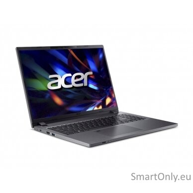 Acer TravelMate  TMP216-51-345G Black, 16 ", IPS, WUXGA, 1920 x 1200, Intel Core i3,  i3-1315U, 8 GB, SSD 256 GB, Intel Iris Xe Graphics, No Optical drive, Windows 11 Pro, Keyboard language Swedish, Keyboard backlit, Warranty 36 month(s), Battery warranty 3