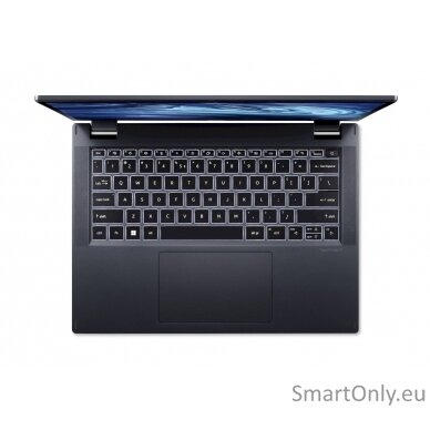 Acer TravelMate  TMP414-52-59T0 Blue, 14 ", IPS, WUXGA, 1920 x 1200, Intel Core i5, i5-1240P, 16 GB, SSD 512 GB, Intel Iris Xe Graphics, No Optical drive, Windows 11 Pro, Keyboard language Swedish, Keyboard backlit, Warranty 36 month(s), Battery warranty  2