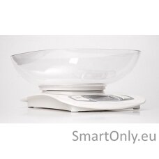 Adler AD 3137 Kitchen scales, Capacity 5 kg , Graduation 1g, Big LCD Display, Auto-zero/Auto-off, Large bowl, White | Adler | Adler AD 3137 | Maximum weight (capacity) 5 kg | Graduation 1 g | Display type LCD | White