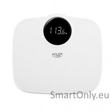 Adler | Bathroom Scale | AD 8172w | Maximum weight (capacity) 180 kg | Accuracy 100 g | Body Mass Index (BMI) measuring | White