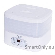 Adler Food Dehydrator AD 6658 Power 230 W Number of trays 5 Temperature control Integrated timer White