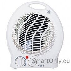 Adler Heater AD 7728 Fan Heater, 2000 W, Number of power levels 2, White