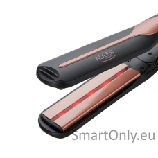 Adler Infrared Hair Straightener AD 2318 Warranty 24 month(s), Ceramic heating system, Temperature (min) 150 °C, Temperature (max) 230 °C, 35 W, Black