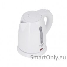 Adler Kettle AD 1272 Electric 1600 W 1 L Stainless steel/Polypropylene 360° rotational base White