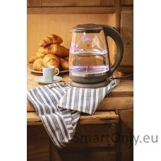 Adler Kettle AD 1286 Standard 2200 W 2 L Plastic/Glass 360° rotational base Grey/ transparent