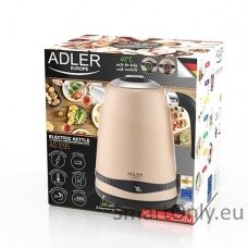 Adler Kettle AD 1295	 Electric 2200 W 1.7 L Stainless steel 360° rotational base Golden