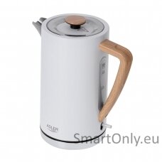 Adler | Kettle | AD 1347w | Electric | 2200 W | 1.5 L | Stainless steel | 360° rotational base | White