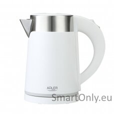 Adler Kettle  AD 1372 Electric 800 W 0.6 L Plastic/Stainless steel 360° rotational base White