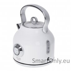 Adler Kettle with a Thermomete AD 1346w Electric 2200 W 1.7 L Stainless steel 360° rotational base White