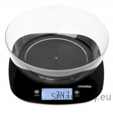 Adler Kitchen Scale with a bowl | MS 3179b | Graduation 1 g | Display type LCD | Black