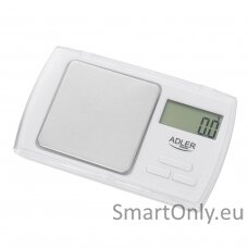 Adler Precision scale AD 3161 Maximum weight (capacity) 0.5 kg, Accuracy 0.01 g, White