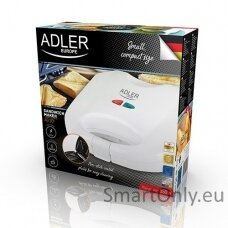 Adler Sandwich maker AD 301 750  W Number of plates 1 Number of pastry 2 White