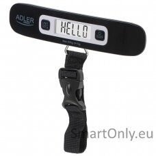 Adler | Travel Luggage Scale | AD 8190 | Maximum weight (capacity) 50 kg | Accuracy 10 g | Black