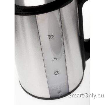 Adler Kettle AD 1216 Standard 2000 W 1.7 L Stainless steel 360° rotational base Stainless steel 4