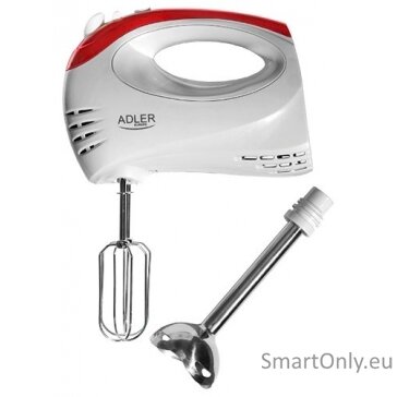 Adler Mixer AD 4212 Hand Mixer 300 W Number of speeds 5 Turbo mode White