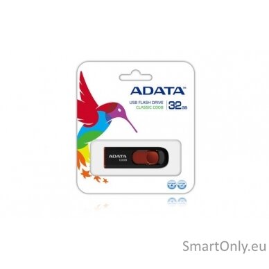 ADATA | C008 | 32 GB | USB 2.0 | Black/Red 1