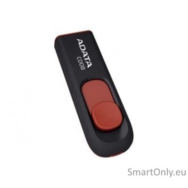 ADATA | C008 | 64 GB | USB 2.0 | Black/Red