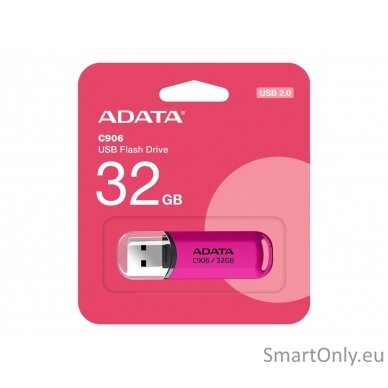 ADATA | USB Flash Drive | C906 | 32 GB | USB 2.0 | Pink