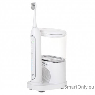 Adler 2-in-1 Water Flossing Sonic Brush | AD 2180w | Rechargeable | For adults | Number of brush heads included 2 | Number of teeth brushing modes 1 | White 1