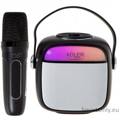 Adler AD 1199B Karaoke Speaker With Microphone, Black