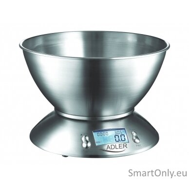 Adler AD 3134 Maximum weight (capacity) 5 kg Stainless steel 7