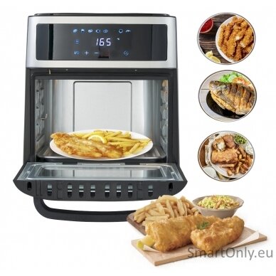 Adler Airfryer Oven AD 6309 Power 1700 W Capacity 13 L Stainless steel/Black 9