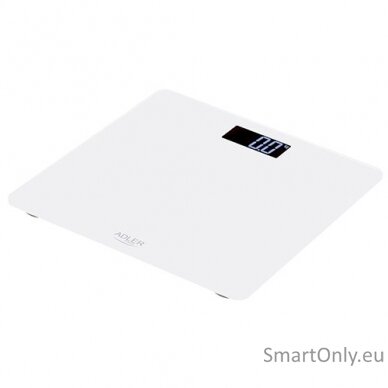 adler-bathroom-scale-ad-8157w-maximum-weight-capacity-150-kg-accuracy-100-g-body-mass-index-bmi-measuring-white