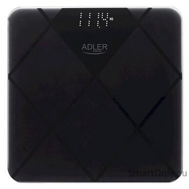 Adler Bathroom Scale AD 8169 Maximum weight (capacity) 180 kg, Accuracy 100 g, Graphite/Black 1