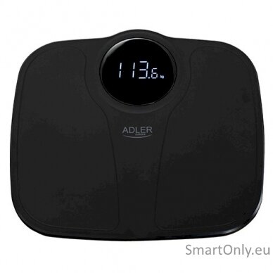 Adler | Bathroom Scale | AD 8172b | Maximum weight (capacity) 180 kg | Accuracy 100 g | Body Mass Index (BMI) measuring | Black 1