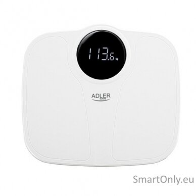 Adler | Bathroom Scale | AD 8172w | Maximum weight (capacity) 180 kg | Accuracy 100 g | Body Mass Index (BMI) measuring | White 1