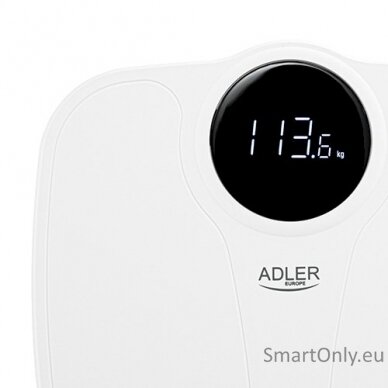 Adler | Bathroom Scale | AD 8172w | Maximum weight (capacity) 180 kg | Accuracy 100 g | Body Mass Index (BMI) measuring | White 3