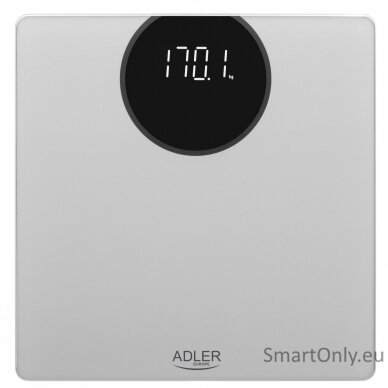 Adler Bathroom scale AD 8175	 Maximum weight (capacity) 180 kg, Accuracy 100 g, Silver