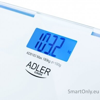 Adler | Bathroom Scale | AD 8183 | Maximum weight (capacity) 180 kg | Accuracy 100 g | White 3